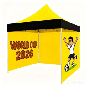 Custom Logo Printed Outdoor Waterproof Heavy Duty Fire Retardant Advertising Aluminum Folding Ez Pop Canopy Tent 10X10