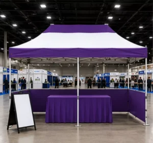 Custom Logo Printed Trade Show Tent 10x20ft Heavy Duty Waterproof Folding Canopy Outdoor Exhibition Event Gazebo Tent