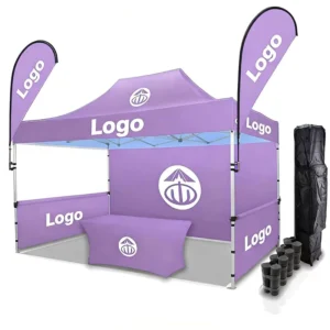 Custom Logo Printed Waterproof Fabric Pop up Tent for Event Camping Outdoor Party Exhibition