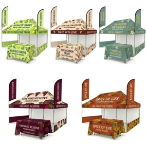 Custom Logo Printing 10ft 20ft Waterproof Pop up Canopy Tent for Indoor Outdoor Business Events with Carry Bag