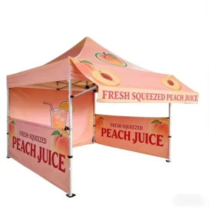Custom Logo Printing Hexagonal Diamond Foldable Aluminum Frame 6 m Advertising Tent Model ZJ-001