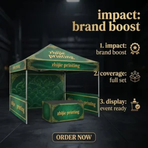 Custom Logo Printing Indoor/Outdoor Advertising Events Folding Canopy Tent 600D Oxford Eco-Friendly Foldable Portable Aluminum