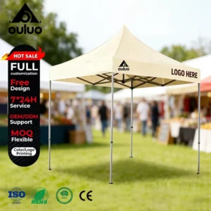 Custom Logo Square Aluminum Frame Heavy Duty 3x3m 3x6m Pop Canopy Tent Waterproof Trade Show Tent for Party Indoor/Outdoor Brand
