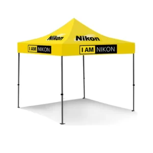 Custom Logo Waterproof Aluminum Frame Quick-Setup Pop-up Canopy Tent for Festivals and Business Promotions