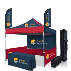 Custom Logo Waterproof Windproof 500D Oxford 600D 40x40mm Aluminum Folding Pop Outdoor Event Trade Show Canopy Tent Digital