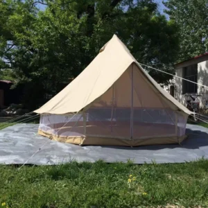 Custom Luxury Glamping 3m 4m 5m 6m Cotton Canvas Yurt Bell Tent Outdoor Camping