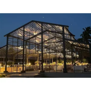 Custom Luxury Transparent Atrium Tent Double-Layered Oval Shape for Weddings Banquets Exhibitions Carports