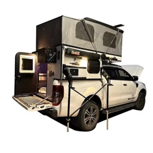 Custom Made Pickup Truck Soft Lift Roof Camper Box with Aluminum Alloy Shell