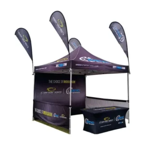 Custom Made Trade Show Black Folding Canopy Commercial Outdoor Event Awning Shade Party Tent