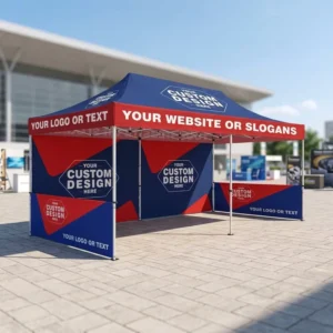 Custom Manufactured Outdoor Business Barbecue Trade Show Tent 3x6m 10x20Ft Foldable UV Resistant Waterproof Outdoor Tent