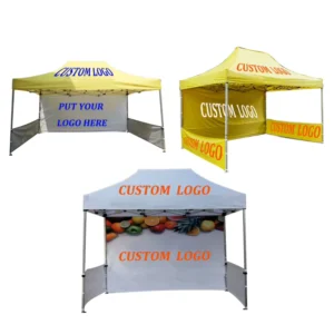 Custom Marquee Tent 3×4.5m Pop up Canopy Aluminum Frame Outdoor Exhibition Gazebo with Wall