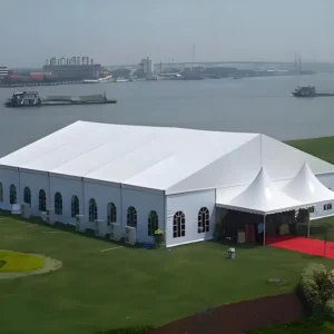 Custom New Aluminum PVC Indoor Outdoor Large Exhibition Marquee Single Layer Party Wedding Trade Show Tent for Events