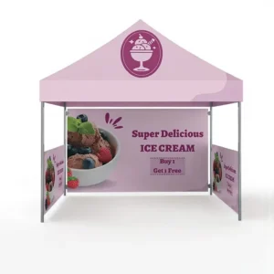 Custom Nylon Canopy Tent 10×10 Aluminum Frame with Logo Personalized Pop Tent for Trade Shows Events Water Resistant UV