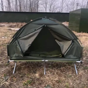 Custom OEM 1 Person Pop up Camping Cot Tent Waterproof Folding Off Ground Tent Camping Bed Tent for Overlanding & Fishing