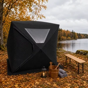 Custom OEM 6-8 Person Outdoor Mobile Sauna Tent Insulated Foldable Winter Steam Sauna Room