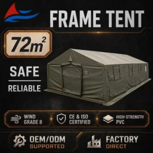 Custom OEM Frame Tent Aluminum PVC Waterproof Double Layer Portable Shelter Emergency Medical Rescue Outdoor