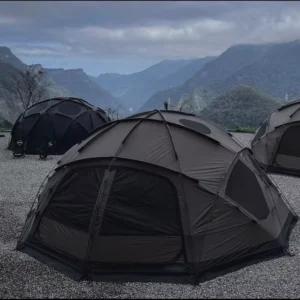 Custom OEM Waterproof Four Season Outdoor Camping Tent Waterproof Ball Shape Stable Structure Dome Family Tent