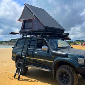 Custom OEM Waterproof UV Resistant Oxford Four-season SUV Truck Rooftop Tent Retractable Folding Hard Shell Aluminum Alloy