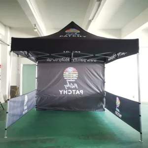 Custom Outdoor Advertising Aluminum Hexagon Tent, Waterproof Foldable 10×10 Pop-Up Trade Show Canopy for Events