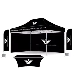 Custom Outdoor Advertising Trade Show Exhibition Event 600D Oxford 10 X10ft Aluminum Pop up Tent Canopy Marquee Gazebo