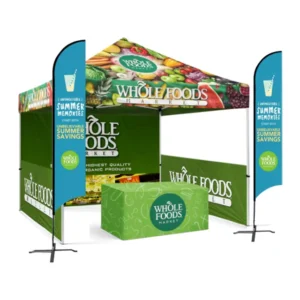 Custom Outdoor Advertising Trade Show Tent Canopy, 10×20, 10x10ft