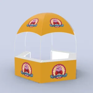 Custom Outdoor Dome Kiosk Tents Trade Show Business Pop Canopy Logo Text Food Booth Waterproof Eco-Friendly Single