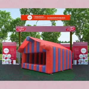 Custom Outdoor Durable Colourful Advertising House Inflatable Booth for Beverages Show Booth Tent