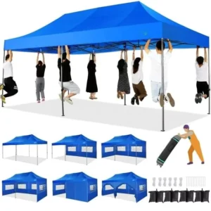 Custom Outdoor Folding Gazebo Tent 20×10 Event Canopy