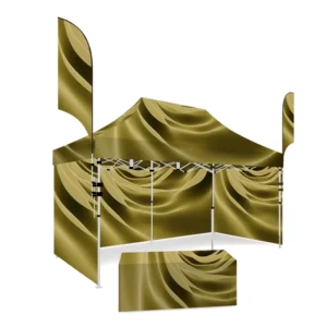 Custom Outdoor Marquee Tent with Sidewalls, Removable Panels for Ventilation and Privacy