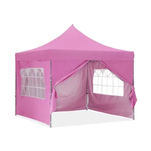 Custom Outdoor Tents for Events 10×10 Pop up Gazebo Camping Tent 10×20 Pink Canopy Waterproof Anti UV for