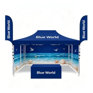 Custom Outdoor UV-Resistant Trade Show, Family Dinner, and Folding Canopy Gazebo Tent