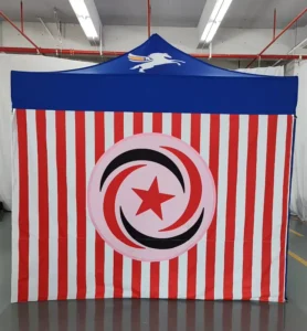 Custom Outdoor Waterproof 3×3 Canopy Tent with Aluminum Frame Single-Layer Oxford Cloth 4-Door All-Season