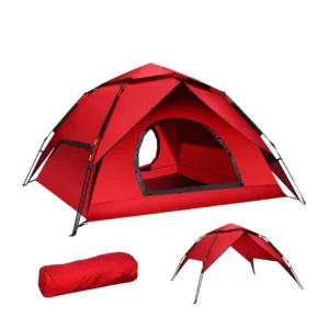 Custom Outdoor Waterproof Ultralight Portable 2-3-4 Person Dome Camping Tent with Automatic Pop-up