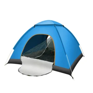 Quick Pop-up Open Thickened Sun Protection Fiberglass Folding Portable Outdoor Summer Camping Tent Automatic Tent for 3-4 Person