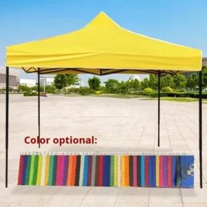 Custom Oxford Fabric Double Aluminum Alloy Folding Sunshade Tent with Waterproof Rain Shelter for Outdoor Stalls