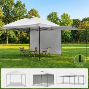 Custom Pagoda Gazebo Pop Up Trade Show Folding Event Canopy Tent Outdoor With Two Side Ceilings