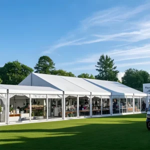Custom Party Tent for Events Luxury Wedding Tents for 100 300 500 People Aluminum Frame PVC Wall Celebration Outdoor Tents