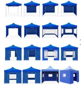 Custom Pavilion Double Portable Folding Tent Commercial Outdoor Waterproof PVC Polyester Trade Shows Logo 20×10 Heavy Duty