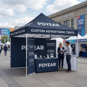 Custom Pop Tents Commercial Grade Custom Printed Gazebo 500D/600D Oxford Fabric Marquee Gazebo for Outdoor Display