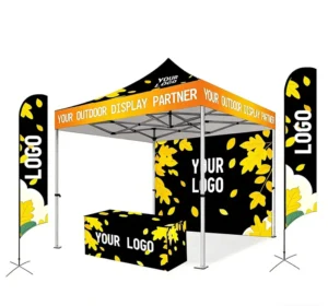 Custom Pop Up Canopy Tent Aluminum Alloy Outdoor Advertising Canopy with Logo Print