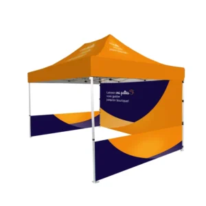 Custom Pop-Up Tent Fire Retardant Certified Aluminum Frame 500D Oxford UV-Resistant Waterproof Canopy