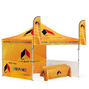 Custom Pop up Canopy Tent 10×10 or 10×20 with Logo for Outdoor Events Trade Shows and Promotions