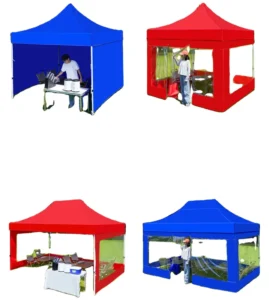 Custom Pop-up Folding Gazebo with Side Walls Waterproof Trade Show Canopy Tent for Garden Party Advertising
