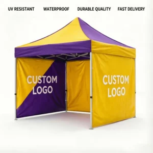 Custom Pop up Trade Show Tents With 3 Full Sidewalls 3*3M 3*4.5M 3*6M Oxford Material Canopy Tent