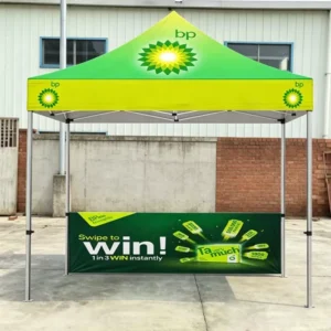 Custom Portable Pop-up Advertising Tent Canopy Waterproof Folding Fire Retardant UV Resistant Aluminum Frame for Trade Sales