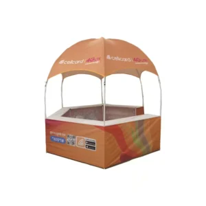 Custom Portable Printed Hexagonal Dome Advertising Booth Tent with Movable Counter