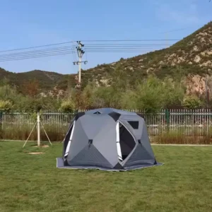 Custom Portable Square Outdoor Sauna Tent Insulated Winter Fishing Hot Tent