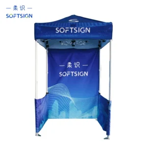 Custom Portable Waterproof Windproof Easy-Up Canopy Advertising Tent, Aluminum Alloy Frame, Polyester, Digital