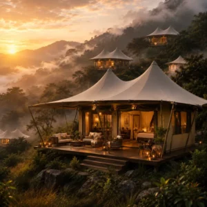 Custom Prefabricated Hotel Resort Accommodation Tent Scenic Area