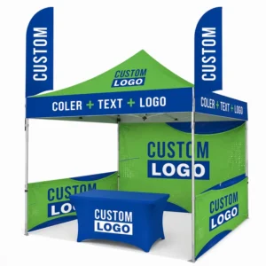 Custom Print 3 x 3m Folding Event Pop-Up Advertising Tent, Wedding Marquee Gazebo, Trade Show Canopy